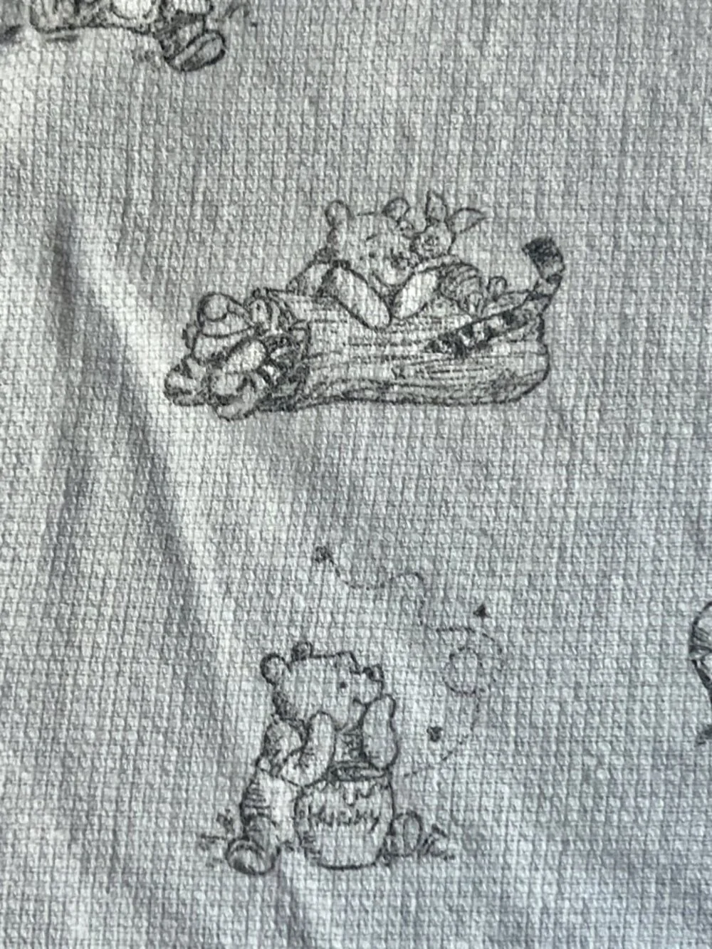 Disney Winnie The Pooh Black & White Graphic Tea Towel 24
